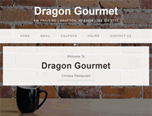 Tablet Screenshot of dragongourmet.com